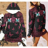 Hot Skull Mom Butter One-shoulder Dress - Wonder Skull